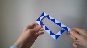 Фигуры из змейки Рубика. Урок №28. Два квадрата