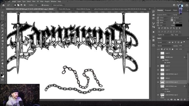 The Secret To DUNGEON SYNTH Logos - [Photoshop Tutorial] 2021
