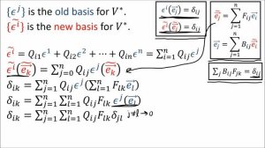Тензоры 06. Eigenchris. Правила преобразования ковекторов.
