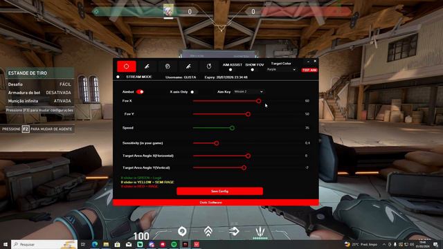 TUTORIAL SOFTWARE COLOR AIMBOT (AIMBOT VALORANT) (SEM NENHUM REQUISITO!) (MUITO BARATO!) W10/11!!