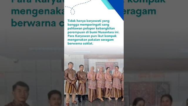 Karyawati BRI Mamuju yang terlihat kompak mengenakan baju kebaya modern nuansa coklat