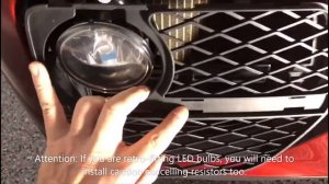 Change BMW X6 (E71 FACE-LIFT) Fog Light Bulb 2012 2013 2014