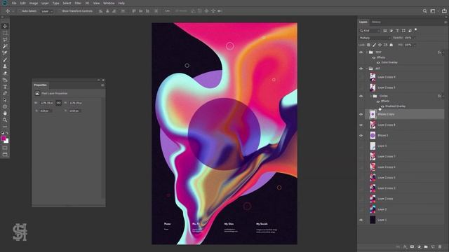 A Sugary Frosting Abstract Poster Design | Photoshop Speed Art смотреть онлайн