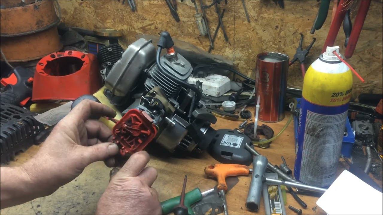 Бензотриммер Efco Stark 25.-Не коммерческий ремонт.Вторая часть.Скорее жив чем мёртв...!)