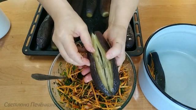 ФАРШИРОВАННЫЕ КВАШЕНЫЕ БАКЛАЖАНЫ/Pickled aubergines/Piklita melongeno/Eingelegte Aubergine смотреть онлайн