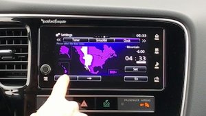 How to Set the System Clock in the Outlander PHEV