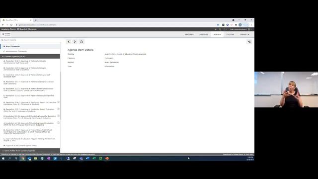 August 19, 2021 BOE Meeting смотреть онлайн