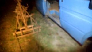 Замена двигателя  Форд транзит самодельным краном.