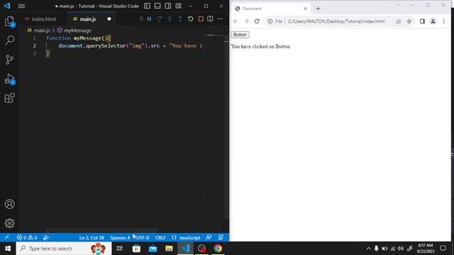 Javascript#29 Javascript Onclick event bangla tutorial