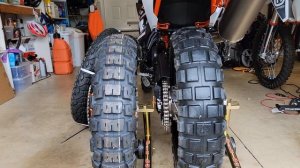 KTM 890 Adventure R--Motoz Tractionator, Mitas E-07+, and stock TKC-80s with 1200 miles. Tire Talk!