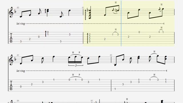 Unbreak My Heart TAB - acoustic fingerstyle guitar tabs (PDF + Guitar Pro) смотреть онлайн