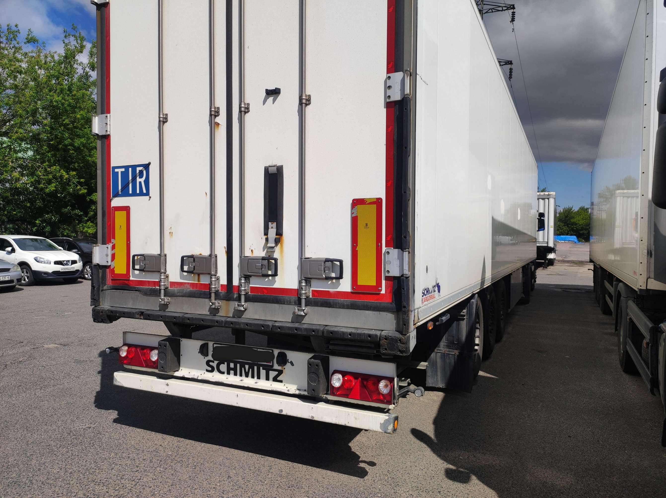 SCHMITZ SK0 24L-13.4 FP6 2013г. Прицеп. Замена модулятора Wabco TEBS E 6.5. Труба для диагностики.