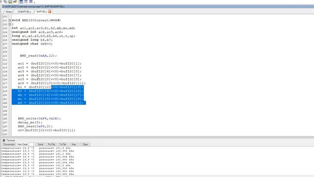 10. Отладочная плата ATMEGA32. Датчик давления BMP180 смотреть онлайн