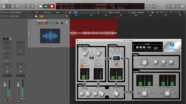 Аудиоинтерфейс ZOOM TAC-02 (под Thunderbolt )