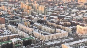 Вид на Екатеринбург с 52 этажа небоскрёба "Высоцкий"