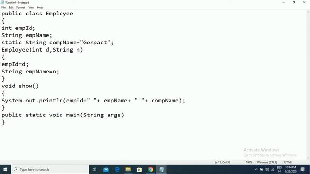 Static keyword in Java смотреть онлайн