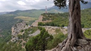 СИМЕИЗ КРЫМ: гора Кошка, кипарисовая аллея,  набережная и аквапарк голубой залив. Быстрый обзор