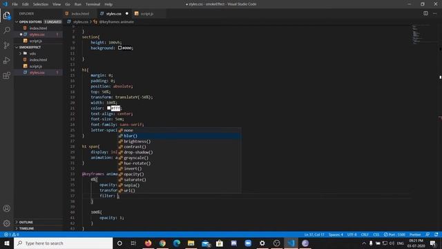 CSS Animation Effects: Text Revel Animation in HTML and CSS