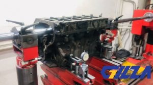 Расточка постели коленчатого вала на станке T8120VF