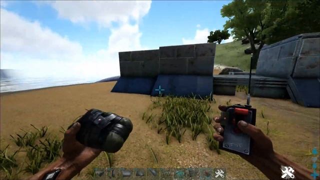 Тройные стены, фундаменты и потолки в Aрк Лайфхак по багу на постройки, гайд стены 3х в ARK смотреть онлайн