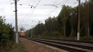 2М62У 0132 на перегоне Столбовая - Чехов Московской железной дороги.