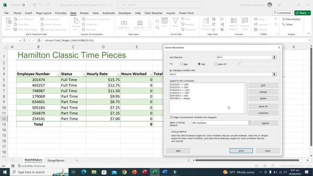 Exp22_Excel_Ch06_ML2 - Employee Wages 1.1|Exp22_Excel_Ch06_ML2 - Employee Wages 1.1|#stepbystep