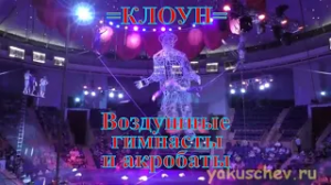 Цирковая программа =Клоун=. Воздушные гимнасты и акробаты на =Русских качелях=.