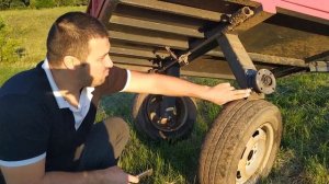 Самодельная тележка для мотоблока. Обзор.