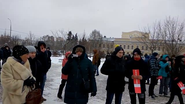 Забастовка в Орле 28.01.2018, пришли сотни тысяч смотреть онлайн