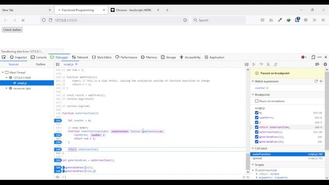 Closures & Heap Memory | Functional Programming in JavaScript