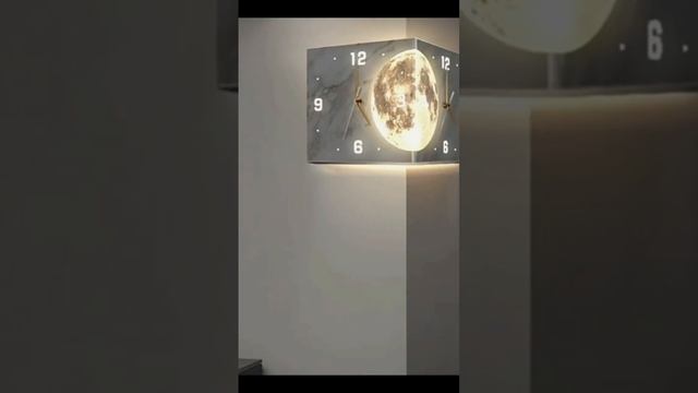 Угловые двусторонние часы. Настенные часы, светильник. Мои находки на Алиэкспресс