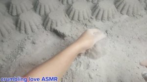 ASMR: grey concrete with sand cement dry floor crumbling_ oddly satisfying video.