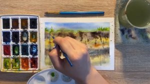 Как нарисовать почву карандашом и акварелью начинающим | Рисунок для детей