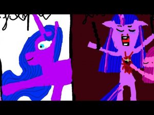 #speedpaint princess twilight sparkle and luna good, pinkie pie and princess twilight cupcakes