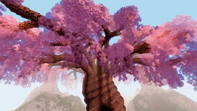 Minecraft timelapse twisted sakura tree смотреть онлайн