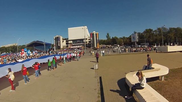 День Флага в Ростове на Театральной площади:) 22.08.2015 смотреть онлайн