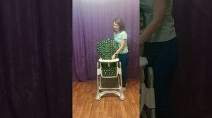 Стульчик для кормления Сам. плюсы, минусы. Как снимать ремни. Как складывать. Обзор