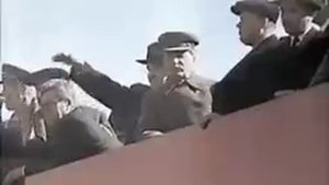 Гитлеровские офицеры на параде в Москве. 1941 год