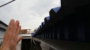 Сделали отлив, водосток. Как сделать отлив, водосток.