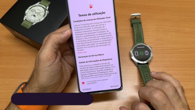 Como ligar o Huawei Watch GT 4 ao Smartphone