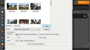 Photoshop Elements 9.0 Tutorial Saving Images Adobe Training Lesson 15.1