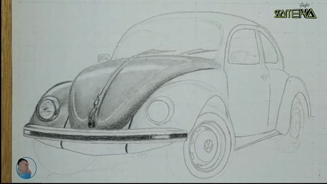 Menggambar VW BEETLE | VW KODOK смотреть онлайн