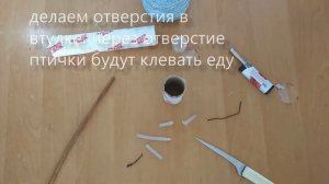 Непромокающая кормушка для птиц из бутылки