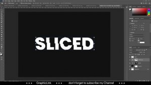 Photoshop Tutorials - SlicedText Effect - Photoshop Text Effect - 04 -Graphic Link