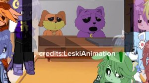 Smiling Critters react to Catnap 1/?? ||My au||lazy