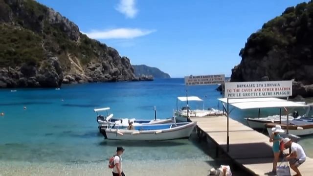 Paleokastritsa Beach Corfu Greece смотреть онлайн