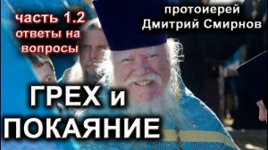 ГРЕХ И ПОКАЯНИЕ. часть 1.2.(ОТВЕТЫ НА ВОПРОСЫ), о.Дмитрий Смирнов