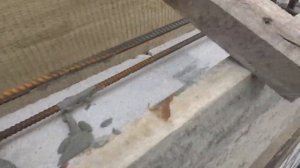 Заливка армопояса на сарае