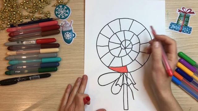 Конфета рисунок Леденец рисунок Рисунок сладостей Рисунки для детей 4 Поэтапное рисование для детей