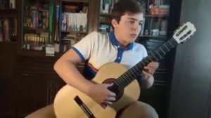 И.С. Бах Сарабанда h-moll, переложение А.Сеговии. Исполняет Ларин Михаил, 16 лет